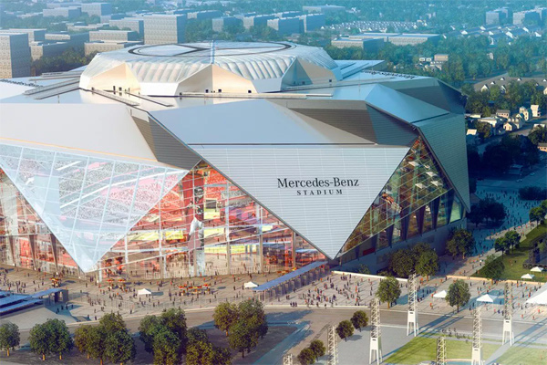 Le Mercedes-Benz Stadium d'Atlanta