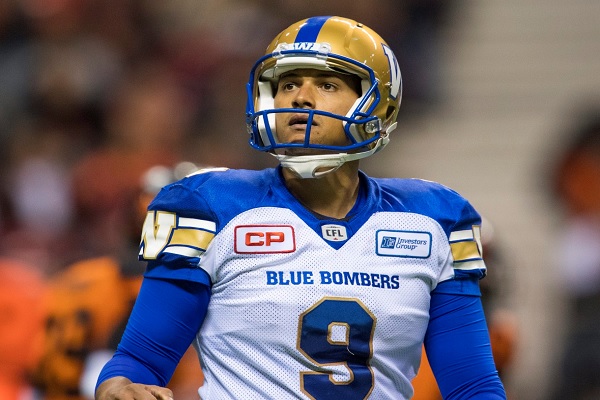 Le botteur des Blue Bombers de Winnipeg, Justin Medlock