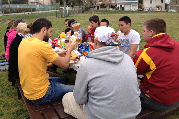 Game time ? No, Pique-nique time pour les Wildcats !