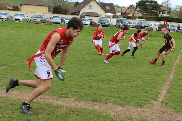 Match entre les <a href='/france/saint-ouen-l-aumone-cougars'>Cougars</a> et les Loups