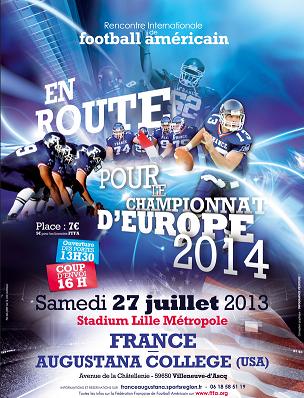Affiche France vs Augustana