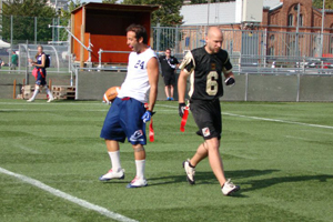 Gatan Parhuitte score contre les Allemands