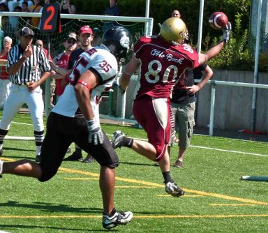 Jeremy Larroque : rception  une main pour le TD