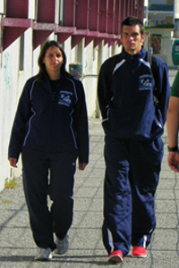 Krystel Lemoine et Sylvain Guyot, coachs de l'quipe de France fminine