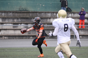 Rmi bertellin a inscrit 15 points pour ses grands dbuts avec les sniors : 2 TD et 3XP1
