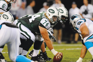 Le Center des <a href='/nfl/new-york-jets'>Jets</a> Nick Mangold