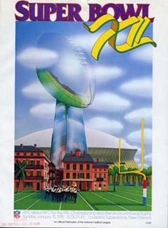 Le programme du Super Bowl XII