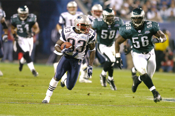 Deion Branch, 133 yards à la réception, est le MVP sur Super Bowl XXXIX