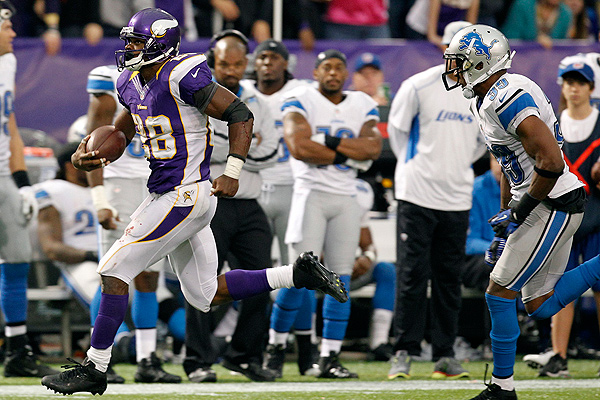 Adrian Peterson a encore frapp