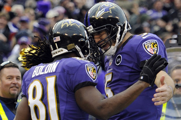 Belle après-midi pour Anquan Boldin et Joe Flacco