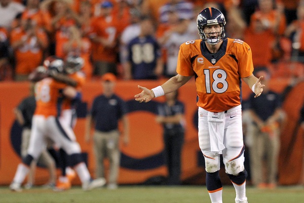 Manning vient de lancer son 7me TD de la soire