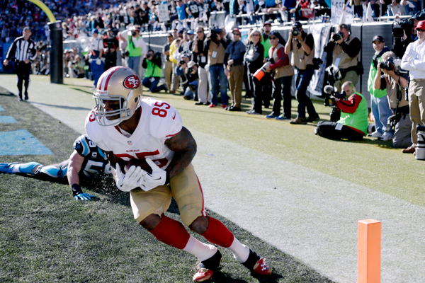 La réception du match pour Vernon Davis