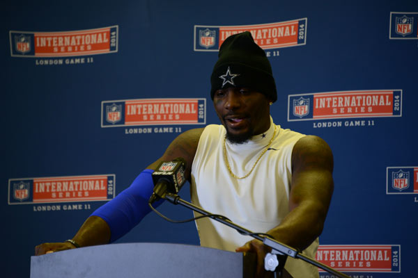 Dez Bryant en confrence de presse