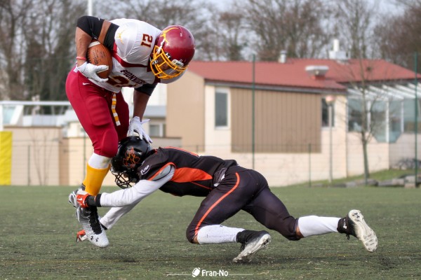 Jared Bradley a beaucoup contribu  la victoire des Pionniers