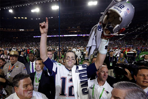 Tom Brady : 4 TD, 4 Super Bowls, 3 MVP