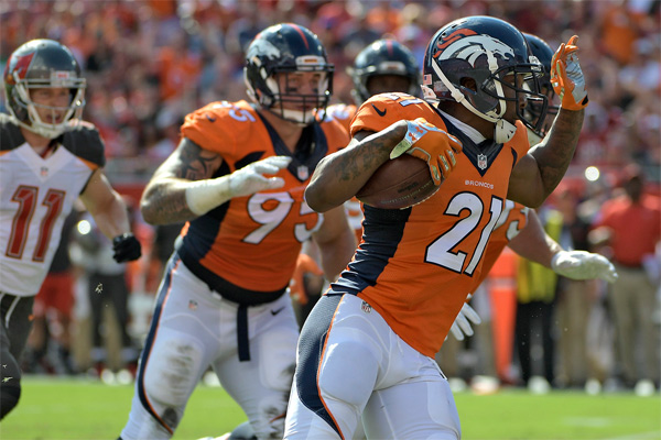 Aqib Talib intercepte 2 fois son ancienne équipe