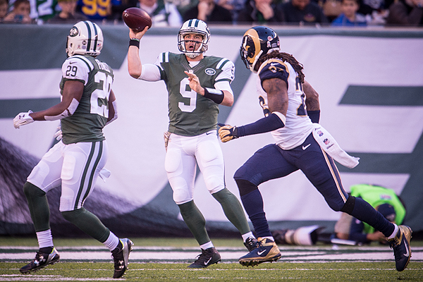 Bryce Petty pour son premier match NFL
