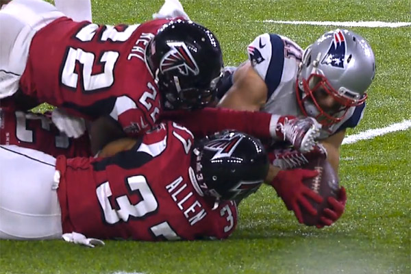 Julian Edelman russit la rception du match