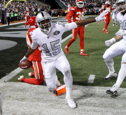 Crabtree galise dans le coin de la end zone !