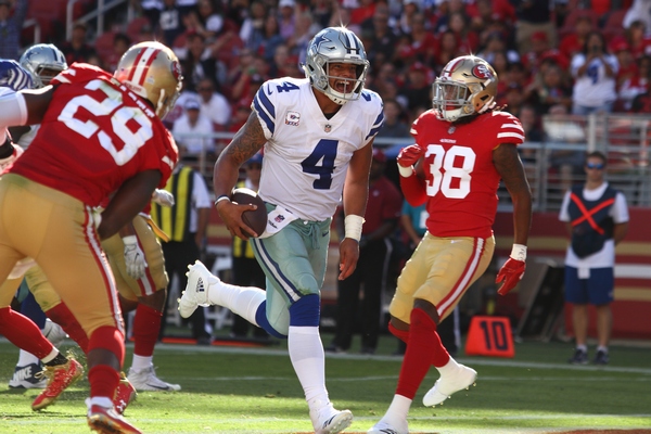 Dak Prescott : 3 TDs  la passe, 1  la course