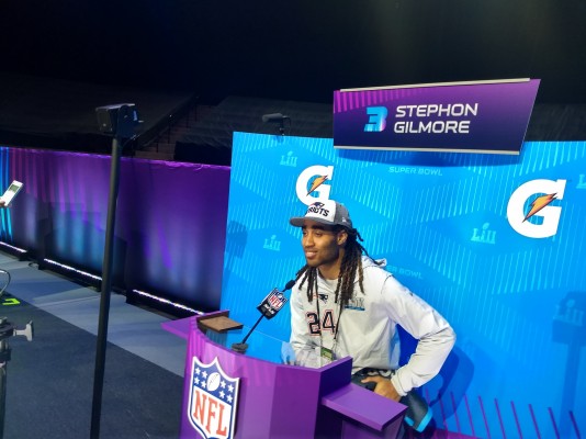 Gilmore semblait savourer cette qualification pour le Super Bowl