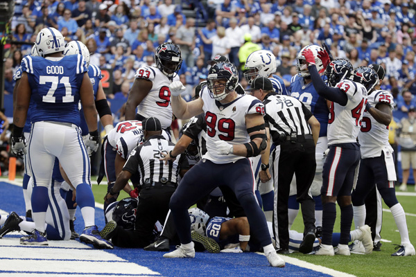 JJ Watt et les Texans enfin victorieux