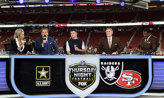 Kurt Warner et Michael Irvin sur le plateau du Thursday Night