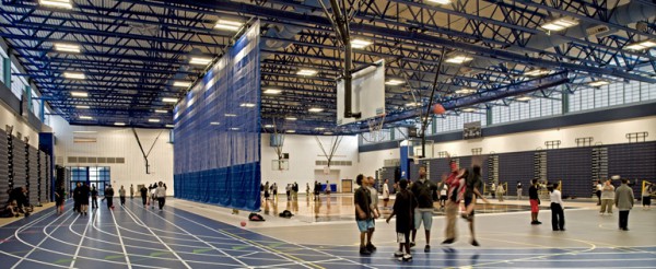 La salle multi-sport d'une High School