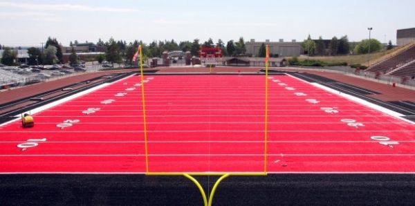 Le terrain rouge d'Eastern Washington University