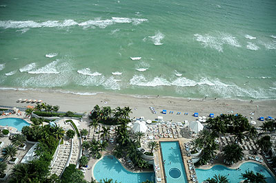 Vue du 24me tage du Westin Hollywood Beach