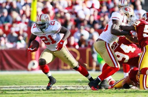 Frank Gore : les protections de genoux ? connait pas