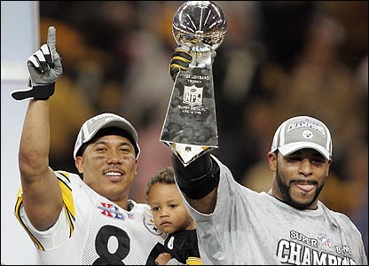 Hines Ward, Jerome Bettis et le Lombardi Trophy