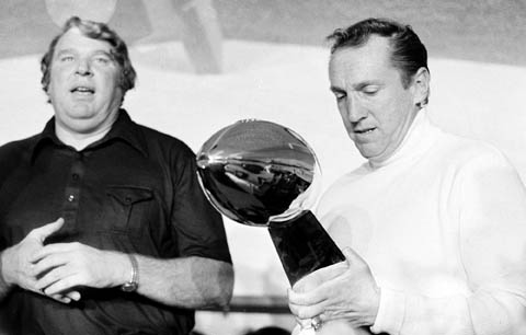 John Madden et Al Davis aprs le SB de 1977