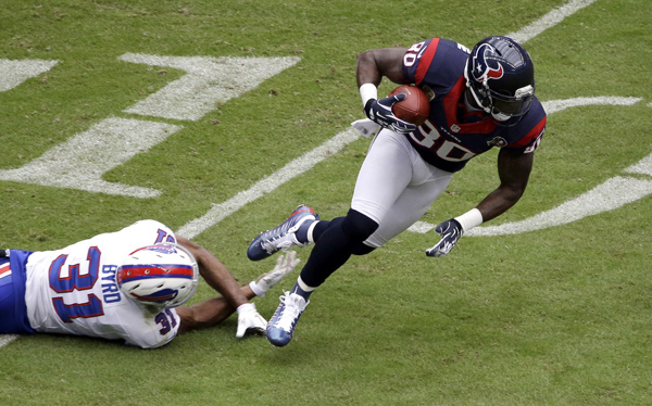 Pas de TD pour A. Johnson, mais 118 yds  la passe