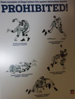 Une affiche dans le vestiaire des 49ers à Wembley