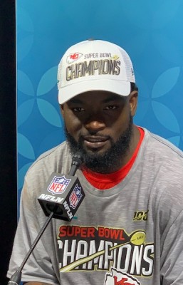 Damien Williams, auteur de deux TD au Super Bowl LIV