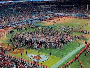 Les Chiefs clbrent la victoire au Super Bowl LIV