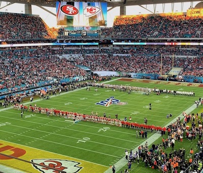Hommage  Kobe Bryant avant le coup d'envoi du Super Bowl LIV