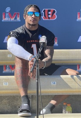 Ja'Marr Chase au Super Bowl LVI