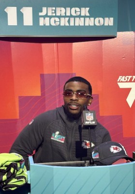 Jerrick McKinnon au Super Bowl LVII