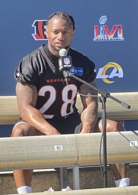 Joe Mixon au Super Bowl LVI