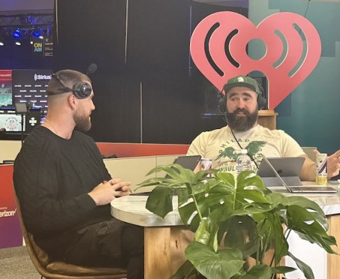 Les frres Kelce (Travis et Jason) au Super Bowl LVII