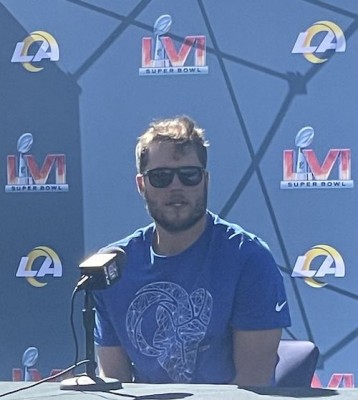 Matthew Stafford au Super Bowl LVI