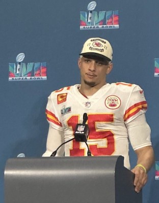 Patrick Mahomes au Super Bowl LVII