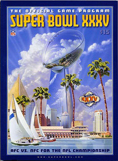Le programme du Super Bowl XXXV