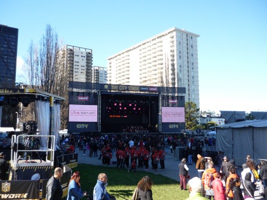 Scne de concert  Super Bowl City