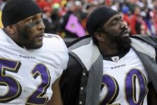 Ray Lewis (52) et Ed Reed (20)